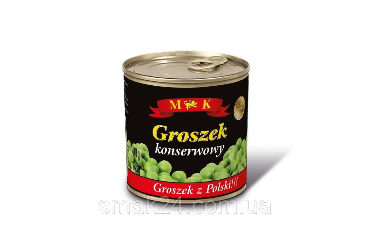 Зелений горошок консервований M&K 240/400 г Польща