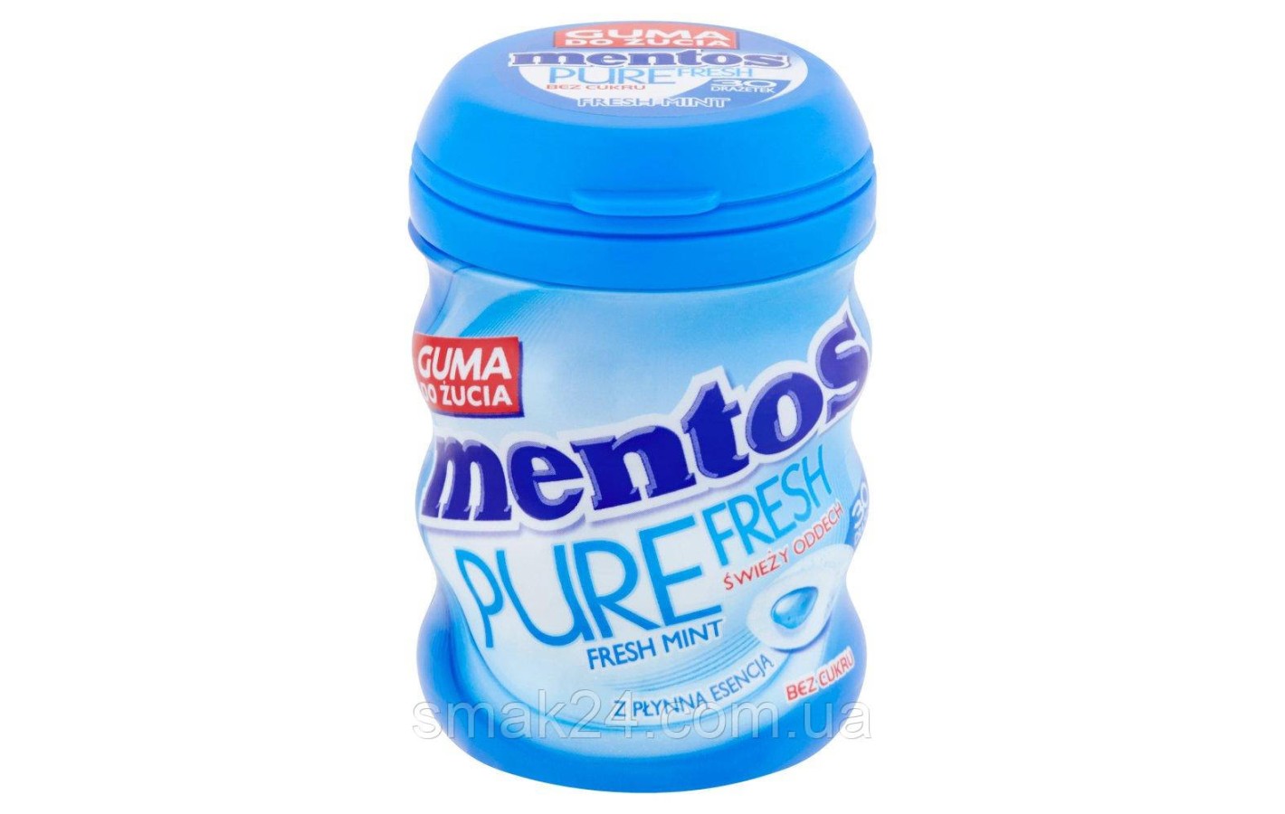 Жевательные драже с мятой БЕЗ САХАРА Mentos Pure Fresh 60г Польша