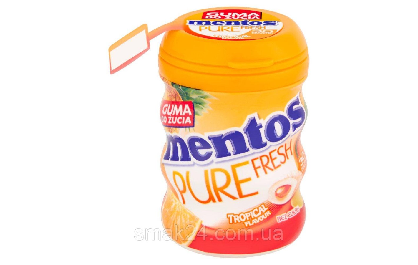 Жевательные драже с тропическими фруктами БЕЗ САХАРА Mentos Pure Fresh 60г Польша