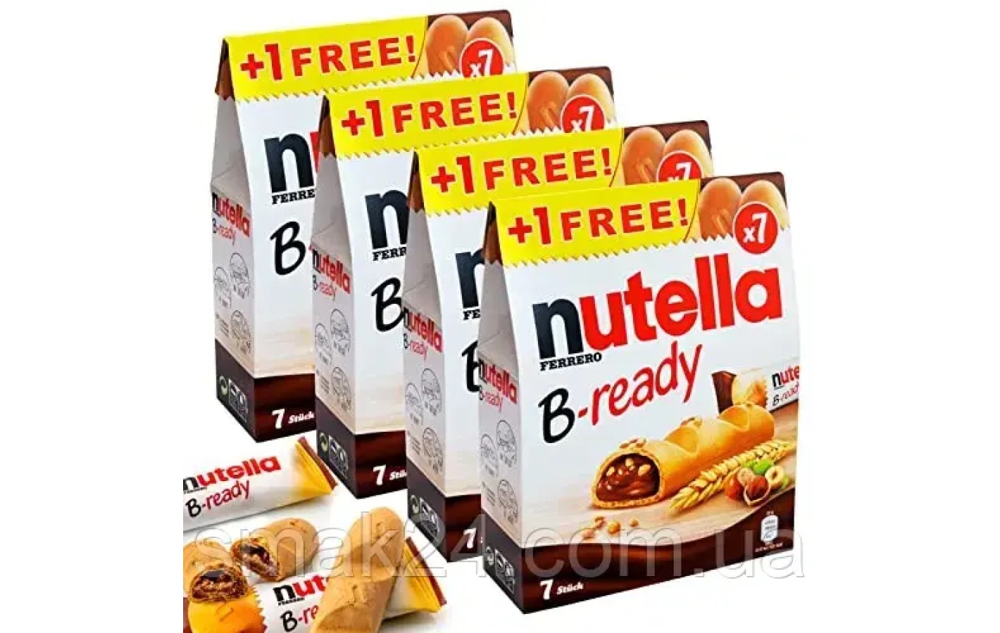 Вафельный батончик с шоколадно-ореховой начинкой Nutella B-ready 154г Италия
