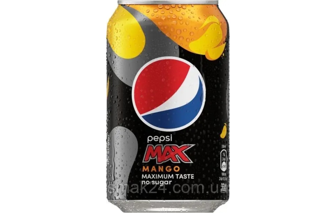 Напиток сильногазированный БЕЗ САХАРА со вкусом манго Pepsi Max Mango 330 мл Дания