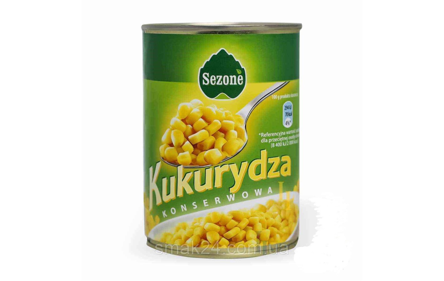 Кукуруза консервированная Sezone Kukurydza 220/400г Польша