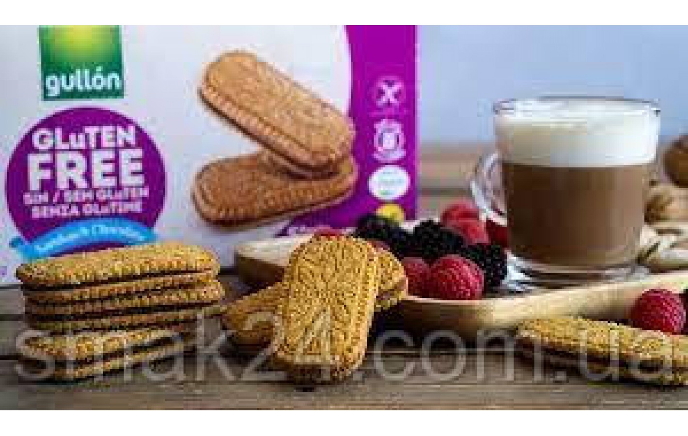 Печенье-сендвич с шоколадным кремом БЕЗ ГЛЮТЕНА Gullon Gluten Free Sendwich Chocolate 225гр (5х45г) Испания