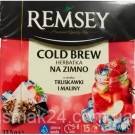 Холодний чай зі смаком полуниці та малини Remsey Cold Brew (15х2.5г) 37.5г Польща