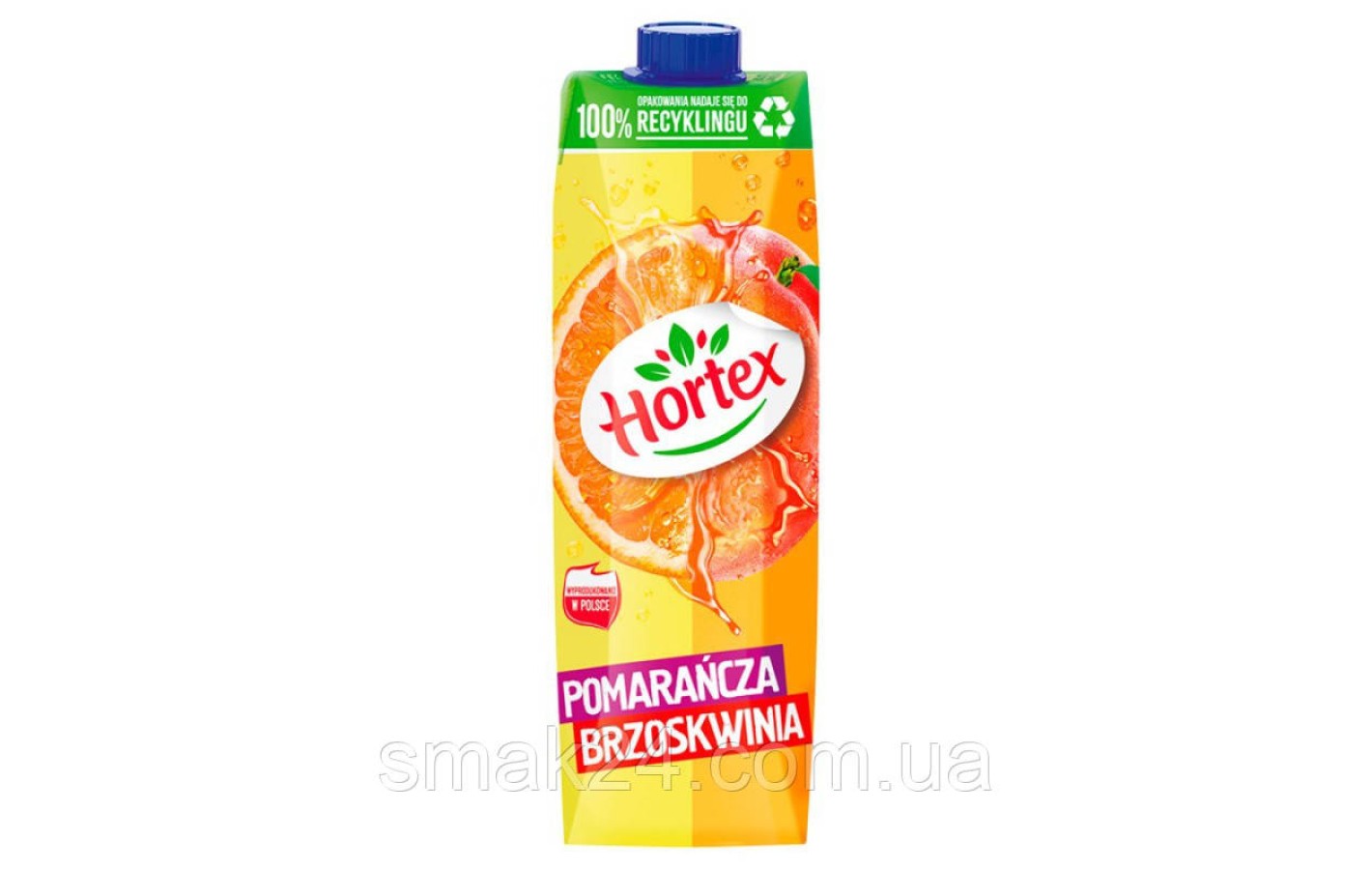 Напиток соковый Персик-Апельсин  Hortex Brzoskwinia Pomarancza 1л  Польша