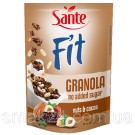 Гранола (Мюсли) с орехами и какао БЕЗ САХАРА Sante Fit Granola Nuts&Cocoa 300г Польша