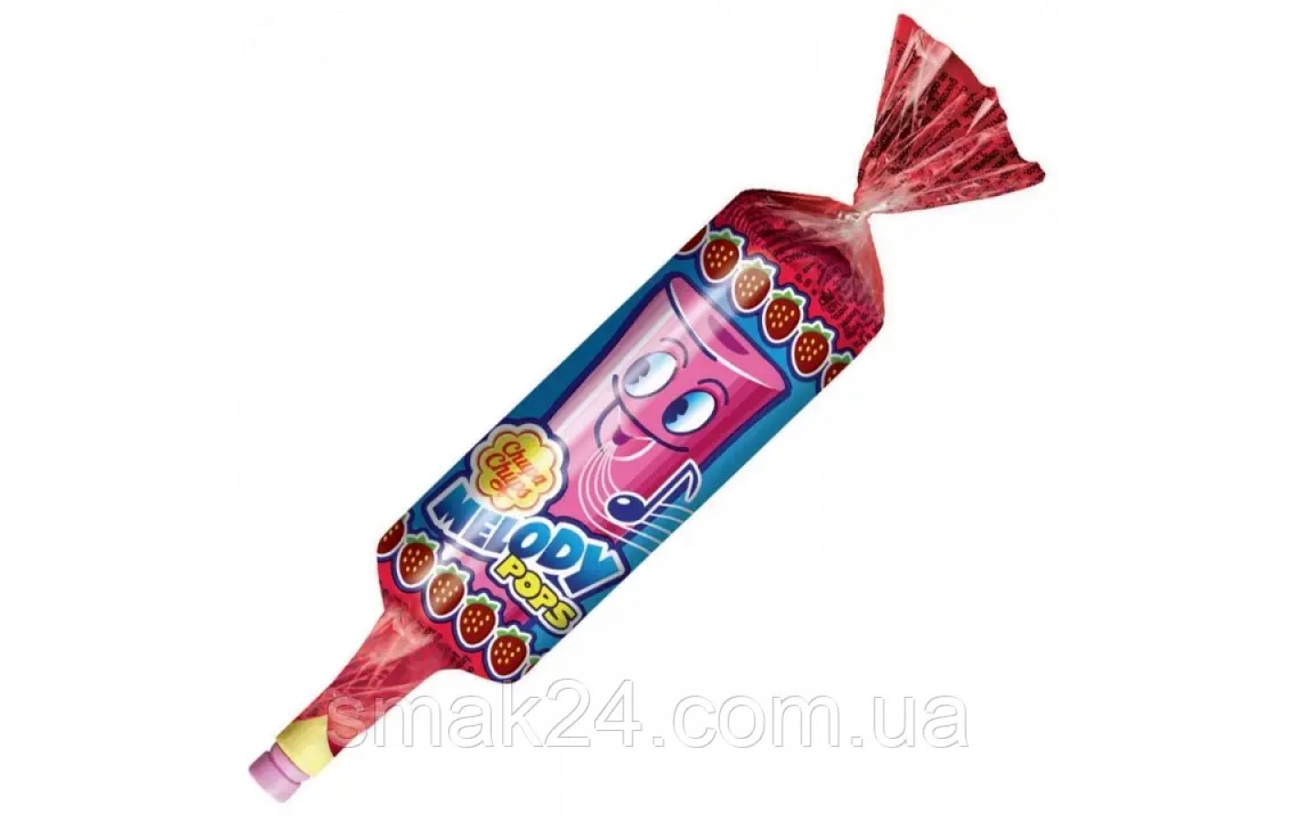 Конфеты на палочке со свистком Chupa Chups Melody Pops 1шт(15г) Испания