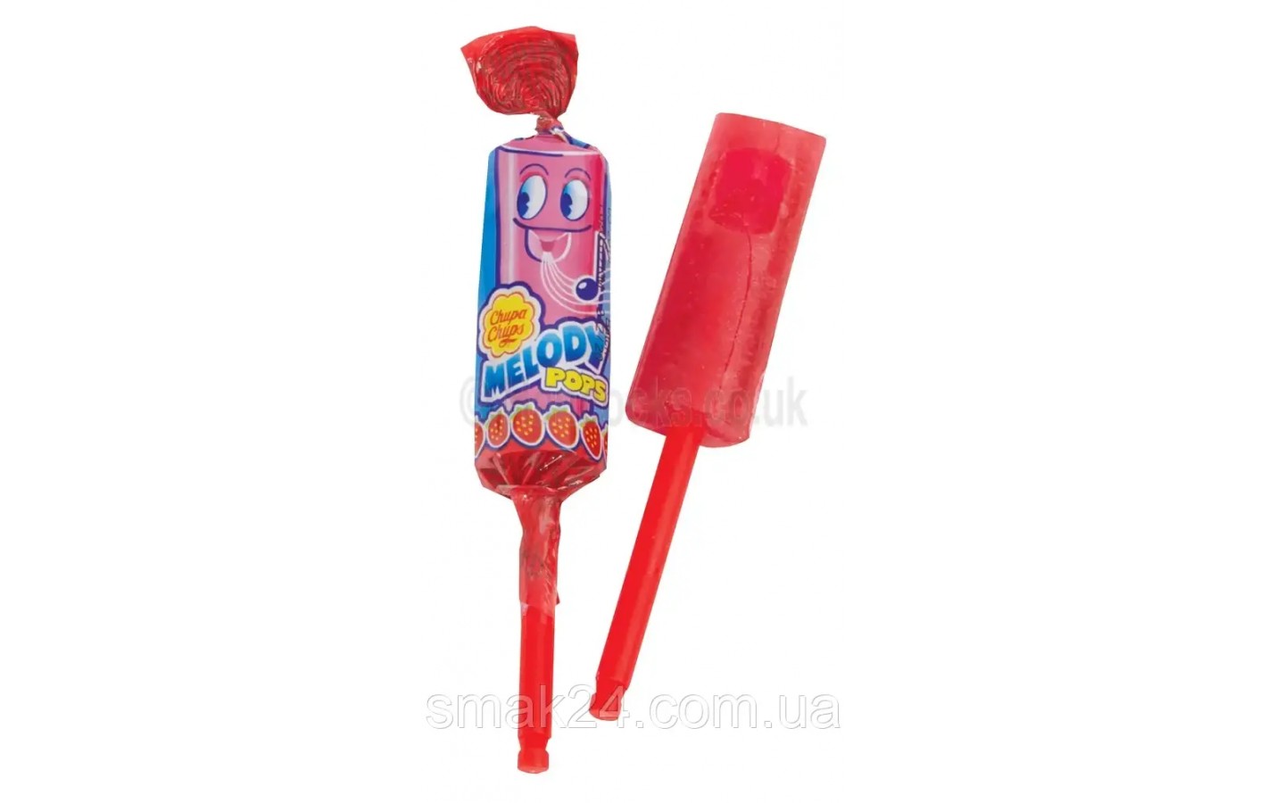 Конфеты на палочке со свистком Chupa Chups Melody Pops 1шт(15г) Испания
