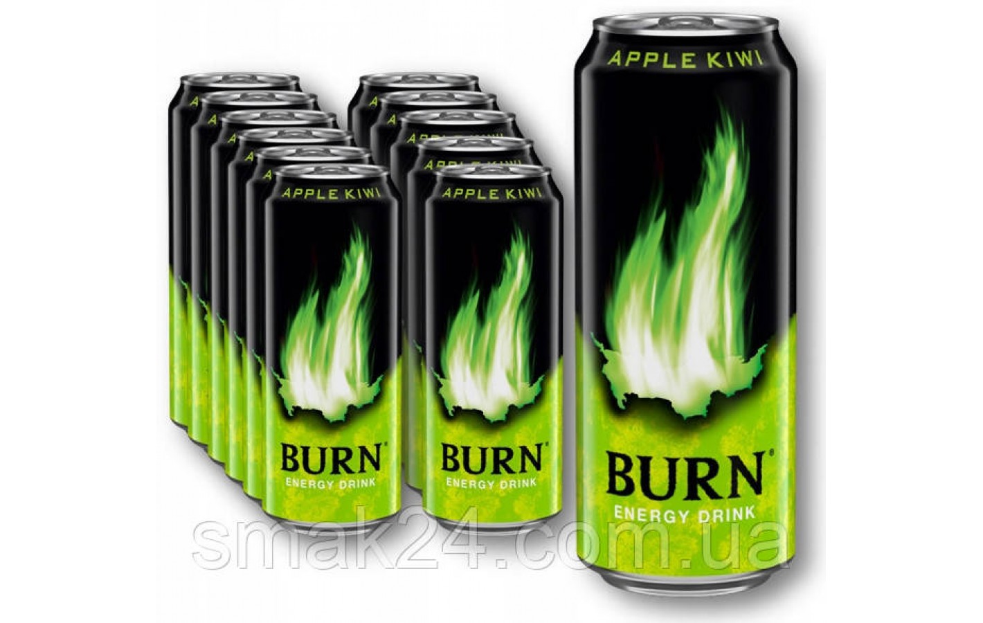 Энергетический напиток Burn Energy Drink Apple Kiwi 0,5 мл Великобритания