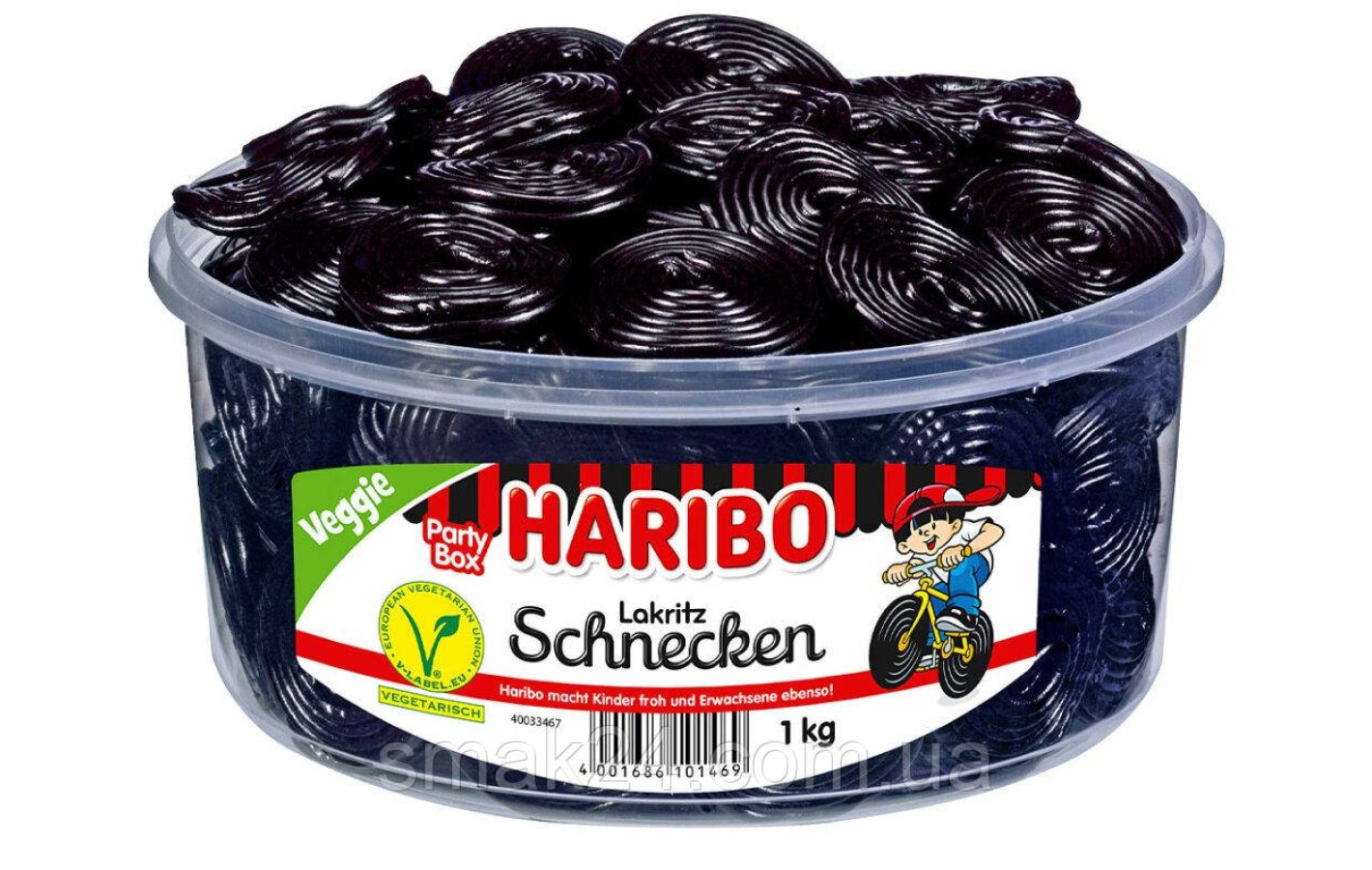 Желейні лакричні цукерки Равлика Haribo Lakritz Schnecken 200 г Німеччина