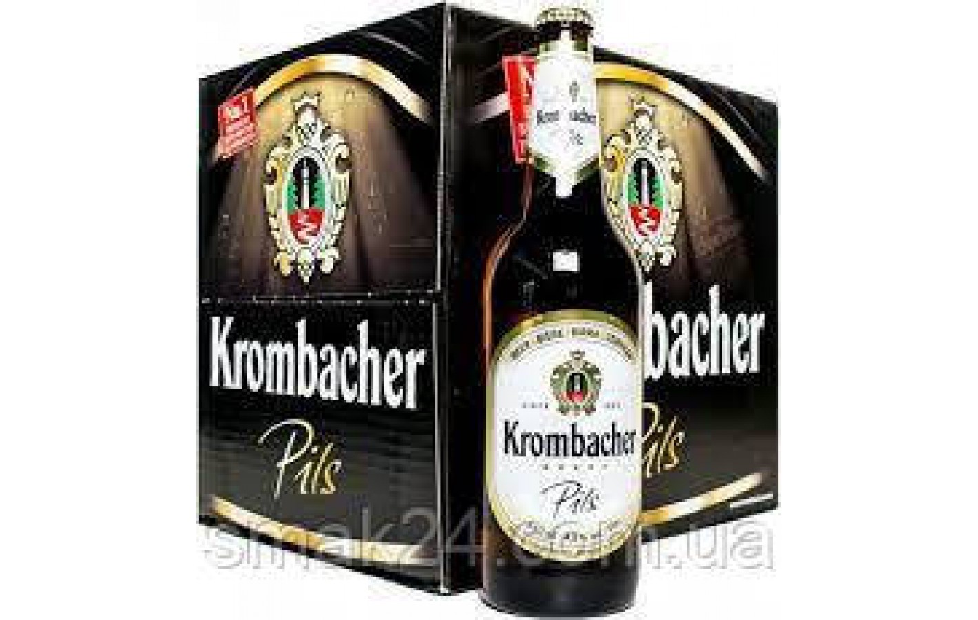 Пиво светлое Krombacher Pils 0.66л 4.8% с/б Германия