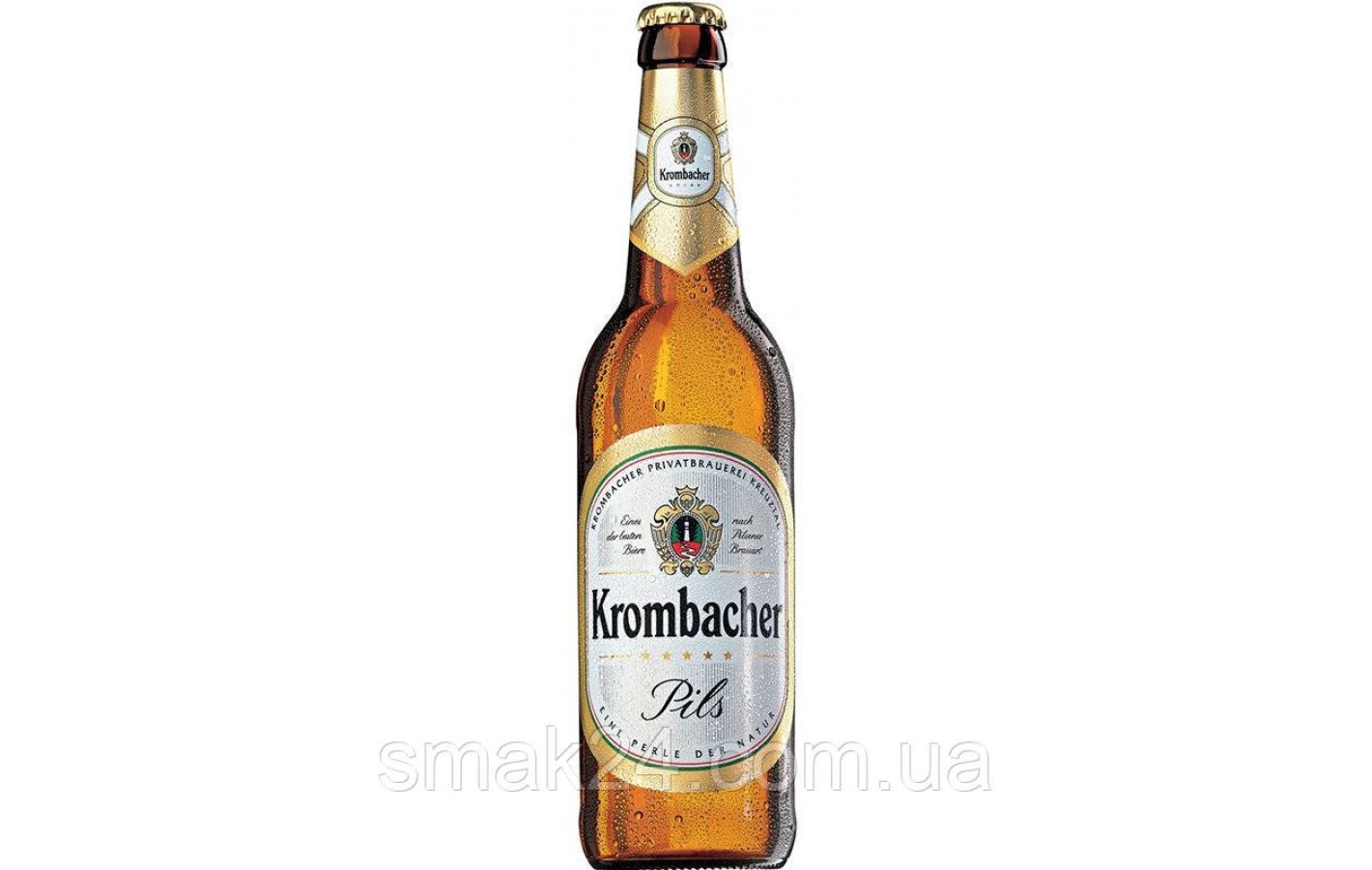 Пиво светлое Krombacher Pils 0.66л 4.8% с/б Германия