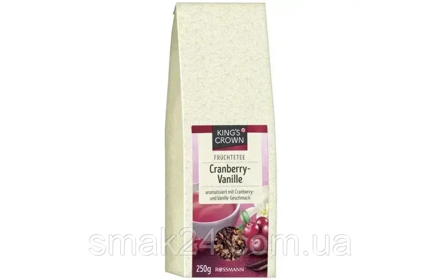 Чай фруктовый с клюквой и ванилью King's Crown Cranberry-Vanille 250г Германия