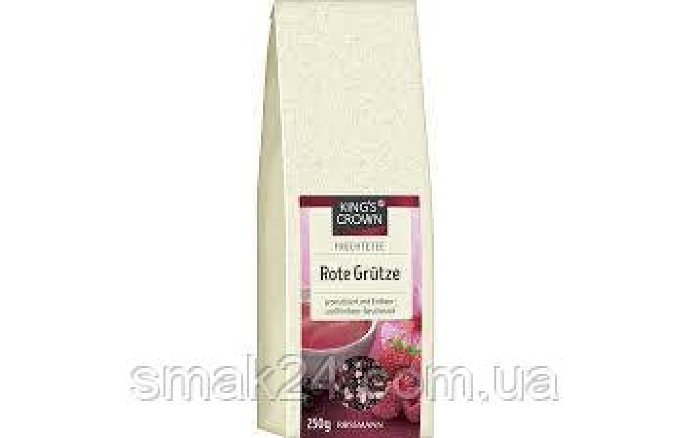 Чай фруктовый с малиной и клубникой King's Crown Rote Grutze 250г Германия