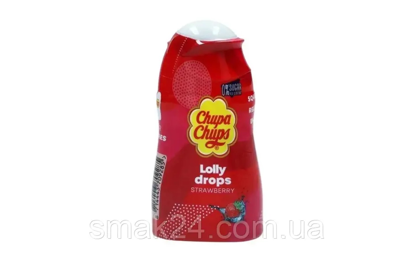 Сироп вишневый БЕЗ САХАРА Chupa Chups Lolly Drops 48мл Нидерланды