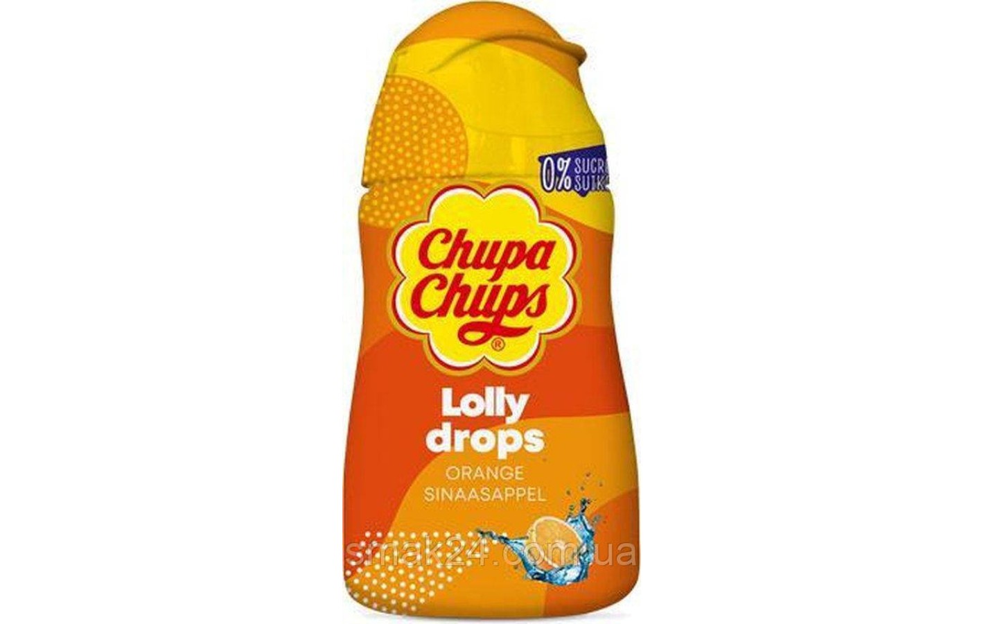 Сироп апельсиновый БЕЗ САХАРА Chupa Chups Lolly Drops 48мл Нидерланды