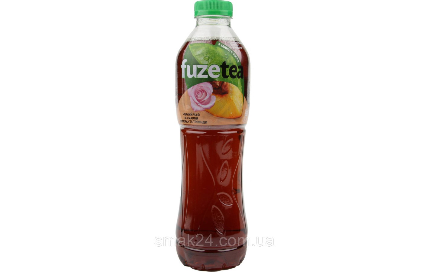 Холодный черный чай со вкусом розы и персика Fuze Tea 1л ПЭТ