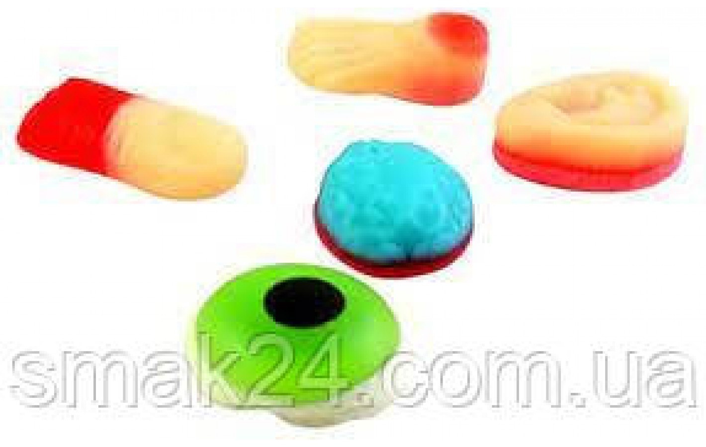 Желейные конфеты Микс Хэллоуин Creepy town Gummy Body Parts 112г (14шт) Великобритания
