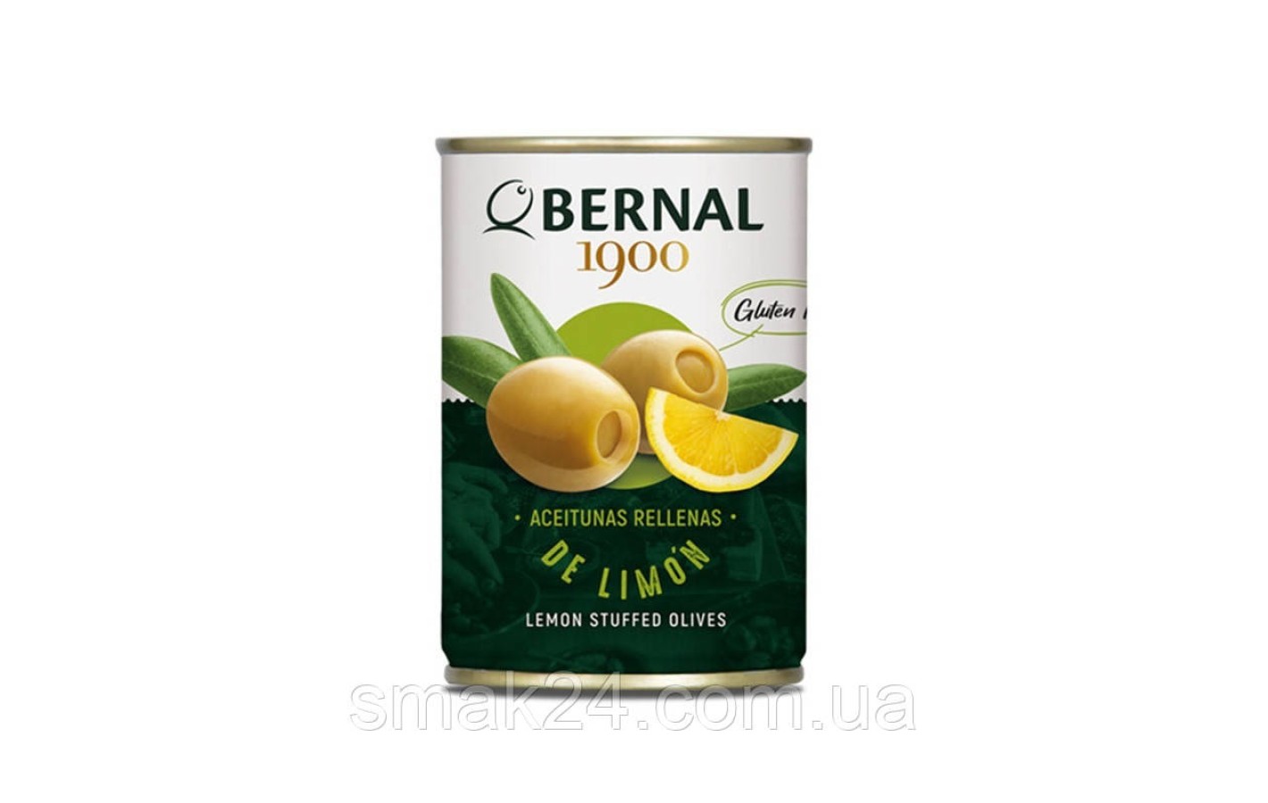 Оливки зеленые фаршированные лимоном БЕЗ ГЛЮТЕНА Bernal Aceitunas rellenas de limon 292/120г Испания