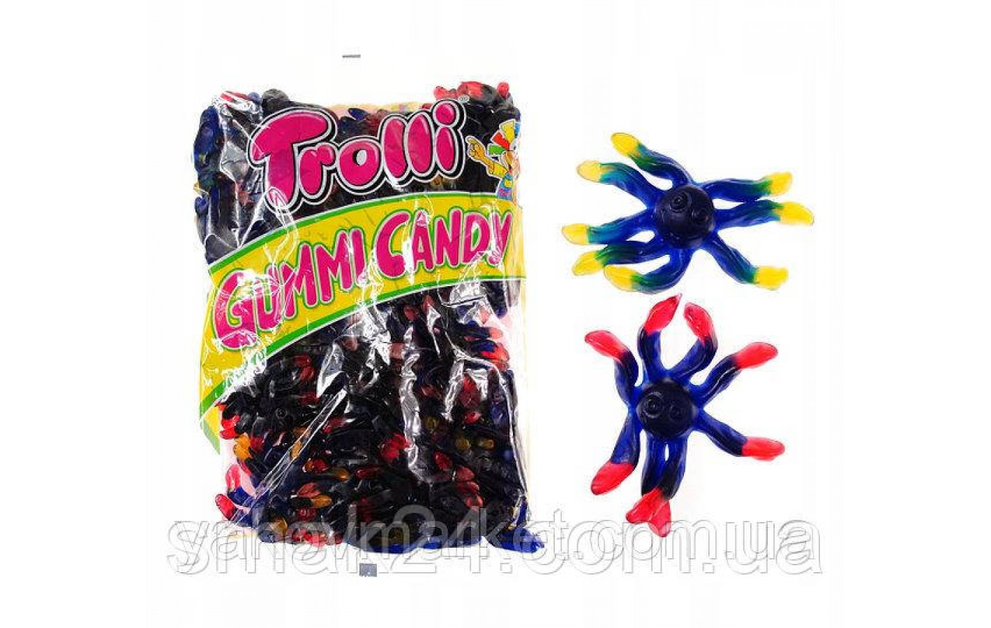 Желейные конфеты БЕЗ ГЛЮТЕНА Trolli Тарантулы-Пауки Германия 1000 кг