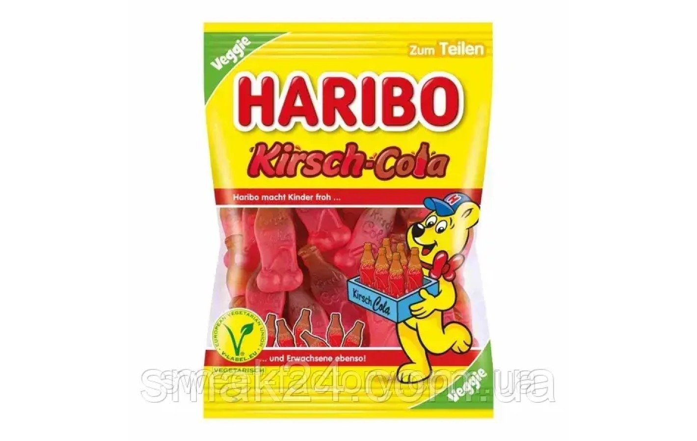Желейные конфеты Вишневая Кола Haribo Kirsch-Cola   Германия 175г