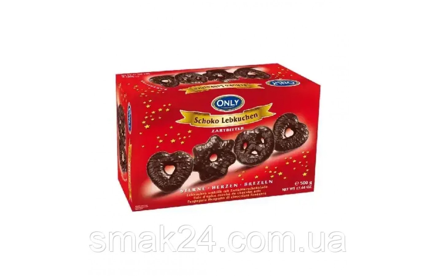 Імбирні пряники в темному шоколаді Only Schoko Lebkuchen 500 г Австрія