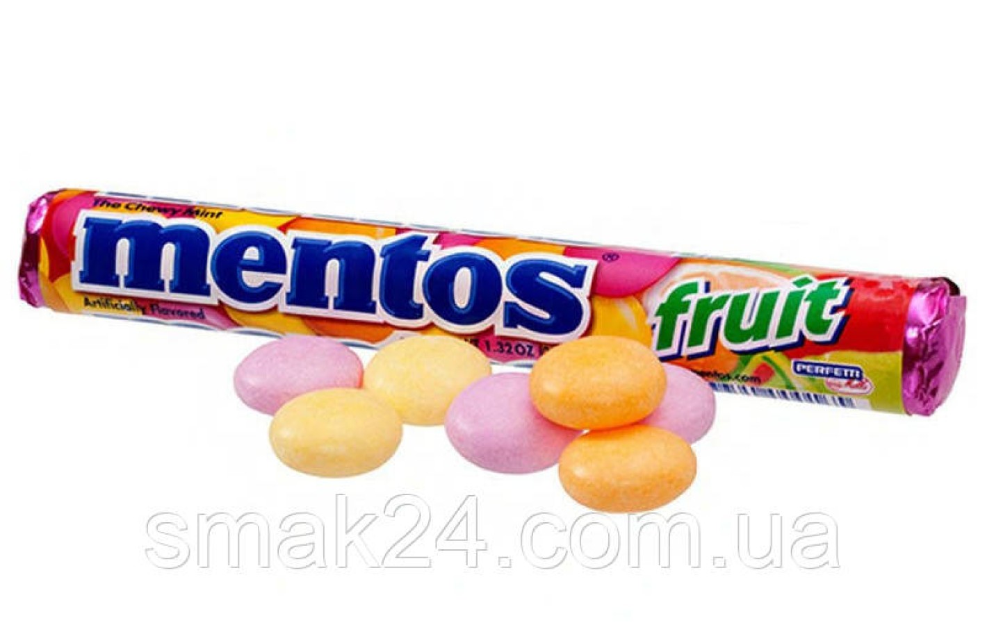 Жевательные драже микс фруктовый Mentos Fruit 37.5 г