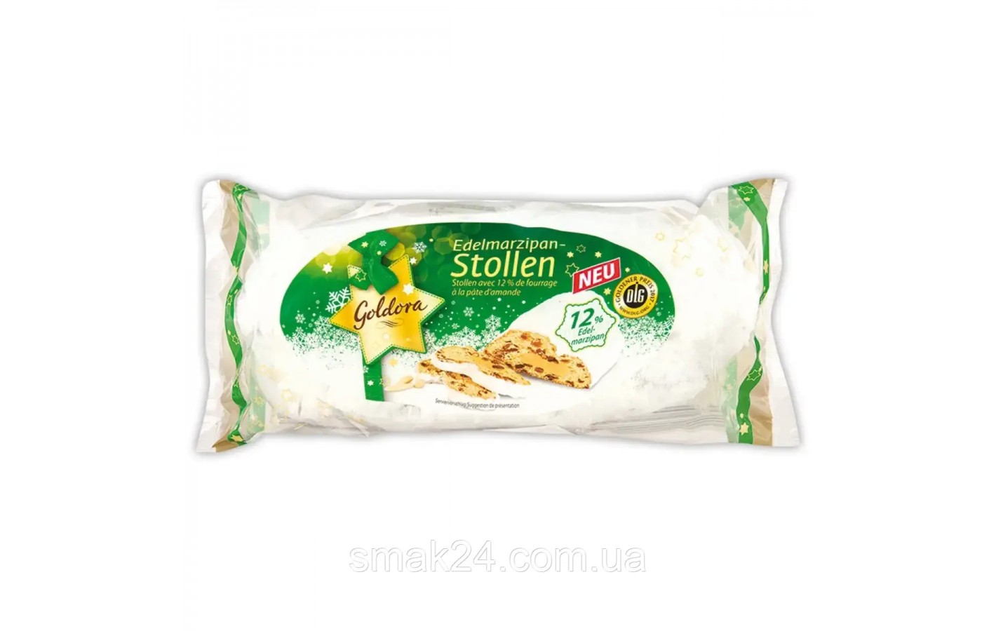 Рождественский кекс (Штоллен) с яблоком и изюмом Goldora Stollen 200г Германия
