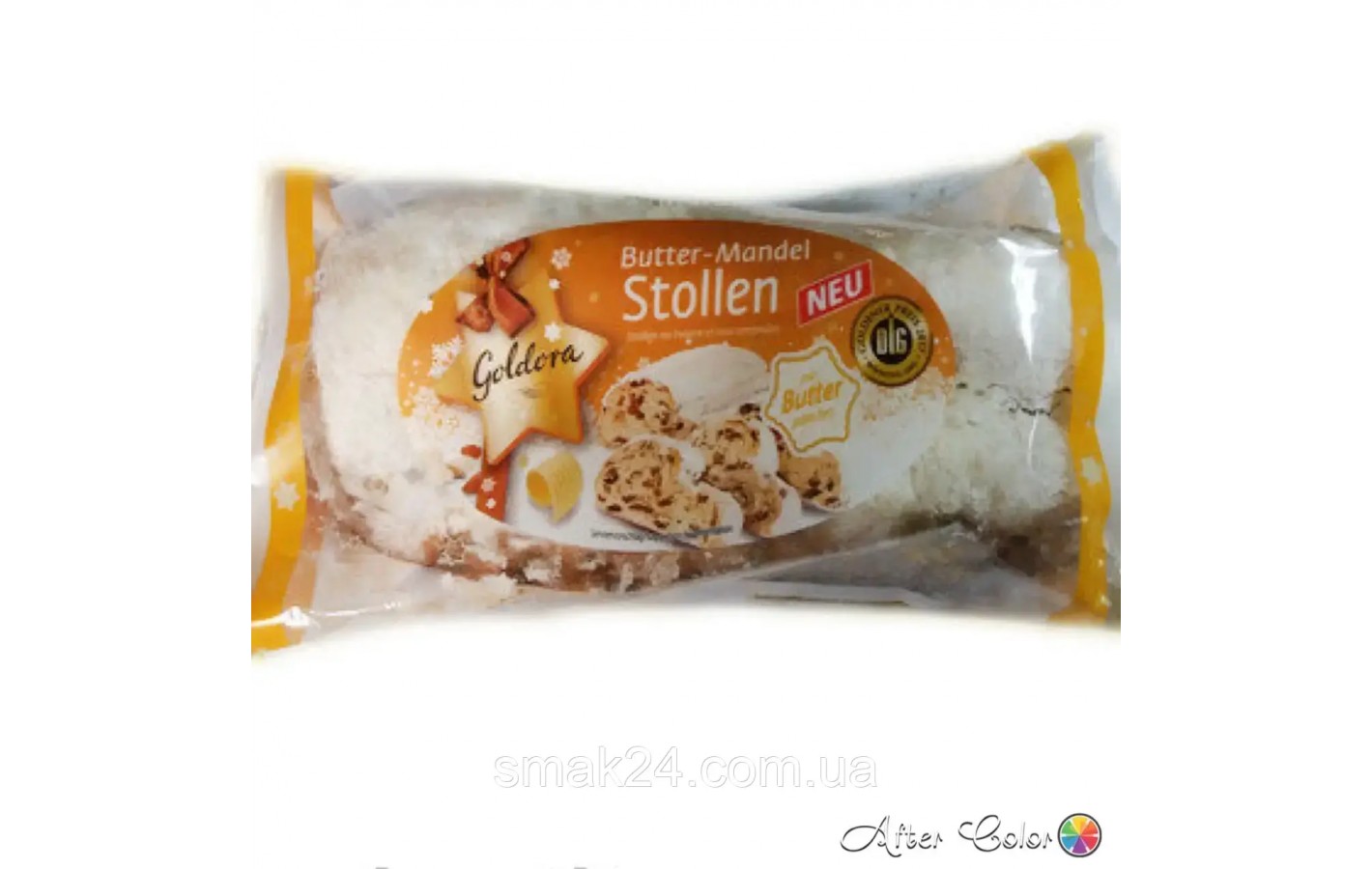 Рождественский кекс (Штоллен) с яблоком и изюмом Goldora Stollen 200г Германия