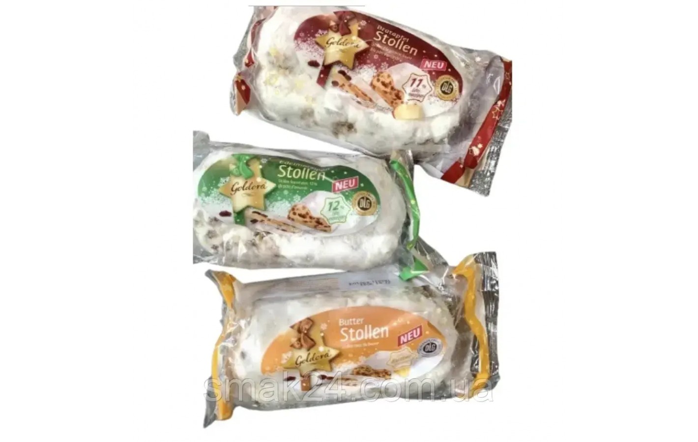 Рождественский кекс (Штоллен) с яблоком и изюмом Goldora Stollen 200г Германия