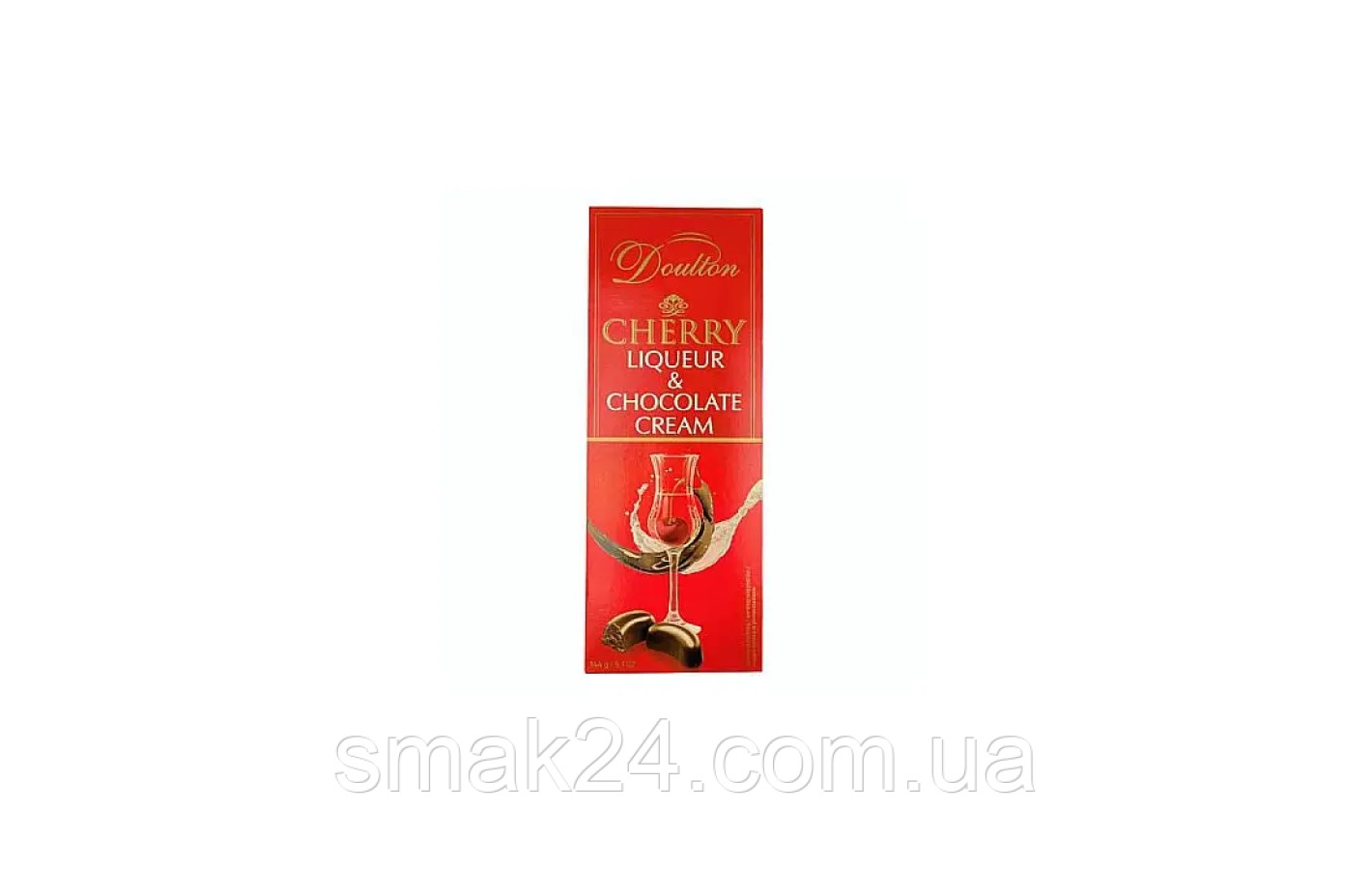 Шоколадні цукерки з вишневим лікером і шоколадним кремом Doulton Cherry Liqueur&Chocolate Cream 144 г Німеччина