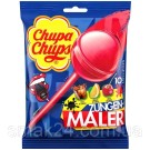 Конфеты на палочке три вкуса Цветной язык Chupa Chups Zungen-Maler 10шт/120г Испания