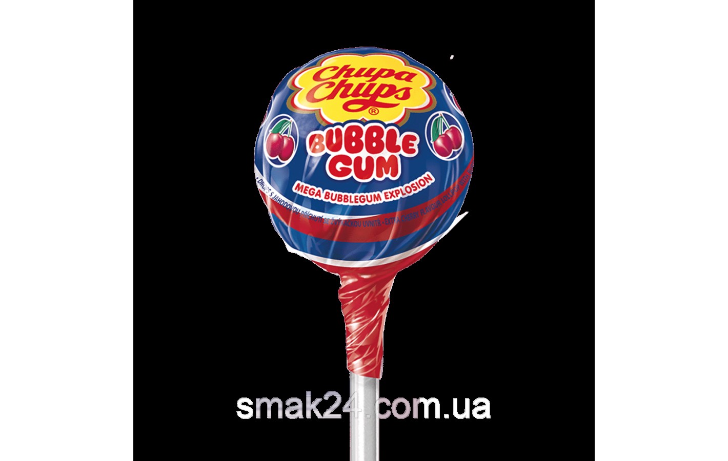 Конфеты на палочке c жевательной резинкой Chupa Chups Bubble Gum 10шт/120г Испания