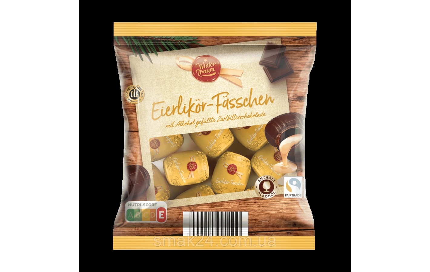 Шоколадні бочки (конфети) з яєчним лікером Favorina With Egg Liqueur Filling 150 г Німеччина