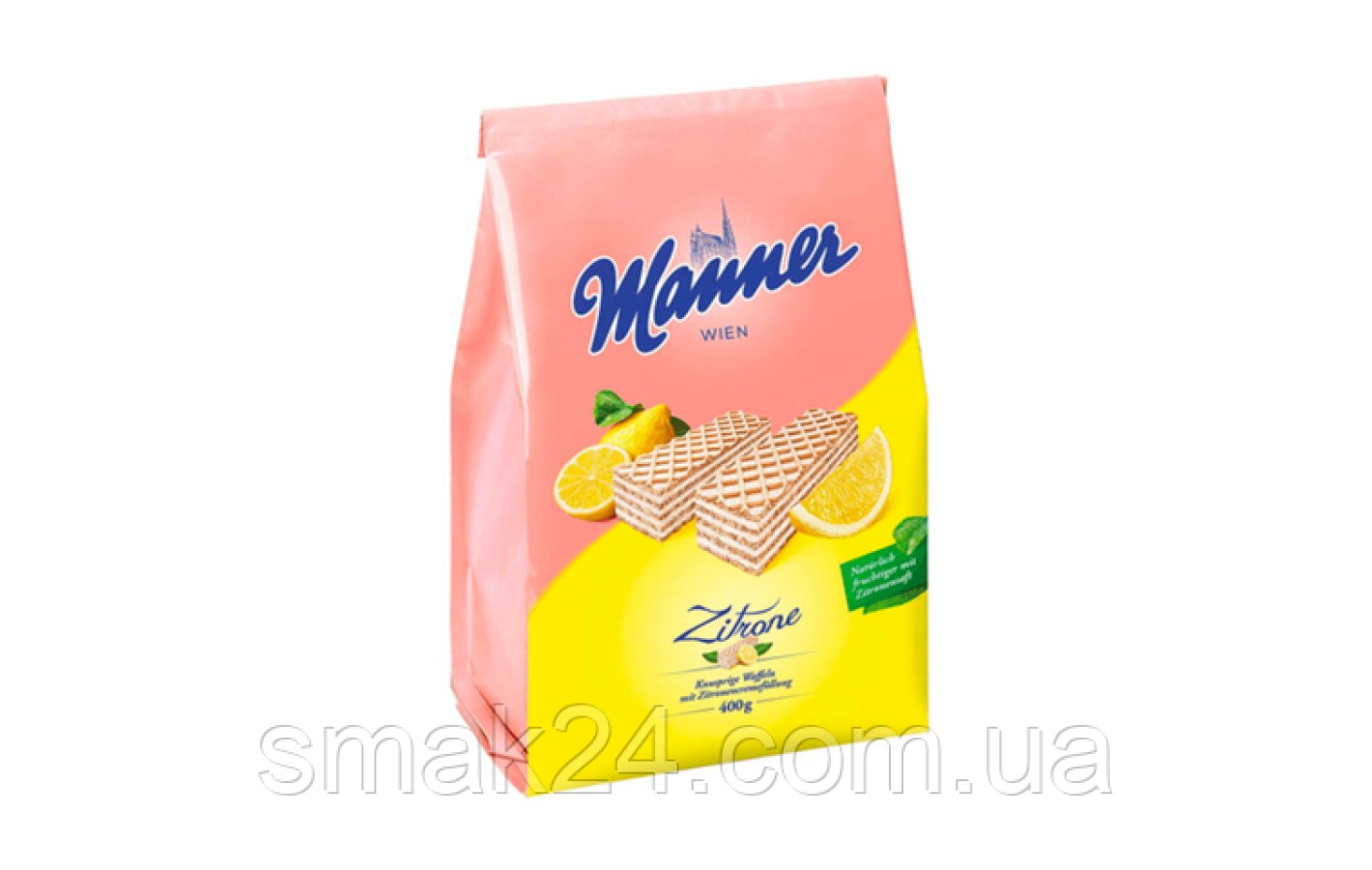 Міні-Вафлі Венські з лимонним кремом Manner Wien Zitrone 400 г Австрія