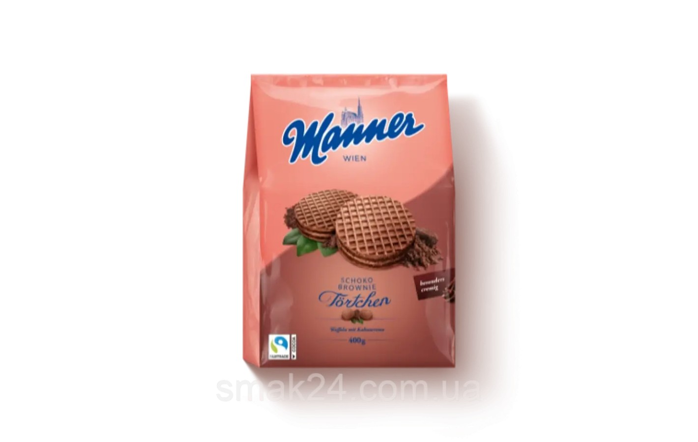 Мініарталетки (Вафлі) Венські із шоколадно-горіховим кремом Manner Wien Haselnuss 400 г Австрія