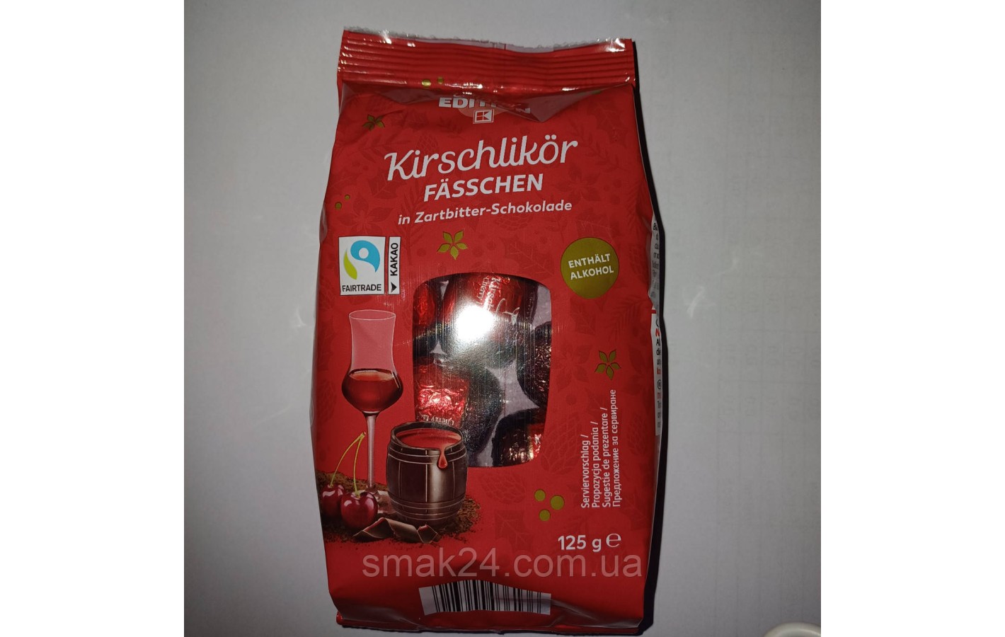 Шоколадні бочки з вишневим лікером Winter Edition Kirschlikor Fasschen 125г Німеччина
