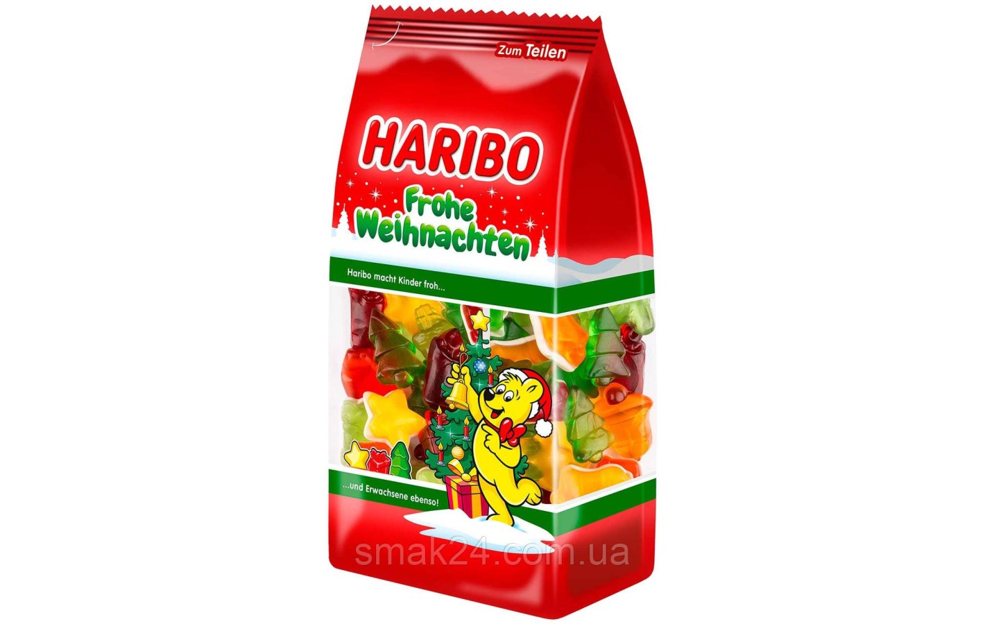 Желейные конфеты Счастливого Рождества Haribo Frohe Weihnachten 300г Германия