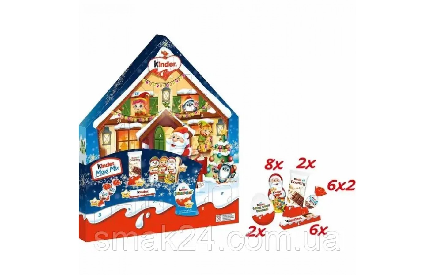Адвент - календарь Kinder Maxi Mix Rantierhof 351г (24шт) Германия