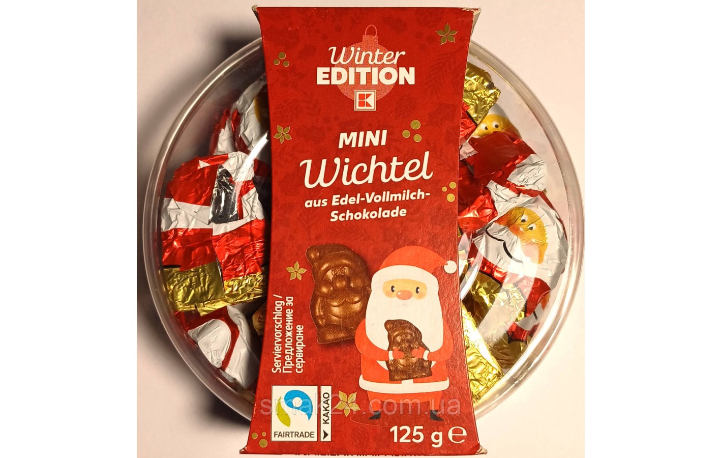 Набір Шоколадних Санта Клаусів Winter Edition Mini Wichtel 125г Німеччина