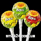Конфеты на палочке c фруктово-кислым вкусом Chupa Chups Sour 10шт/120г Испания