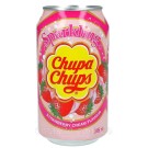 Напиток газированный со вкусом клубники со сливками Chupa Chups Strawberry&Cream 345мл ж/б Корея