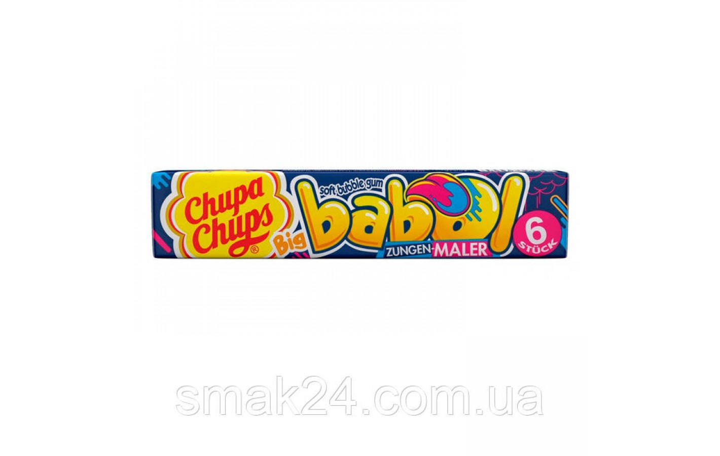 Жувальна гумка малинова Chupa Chups Big Babol Zungen Maler 27.6 г Іспанія