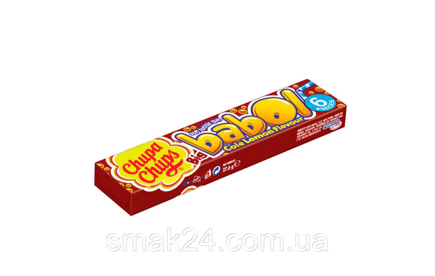 Жевательная резинка Chupa Chups Big Babol Cola Lemon Flavour 27.6г Испания