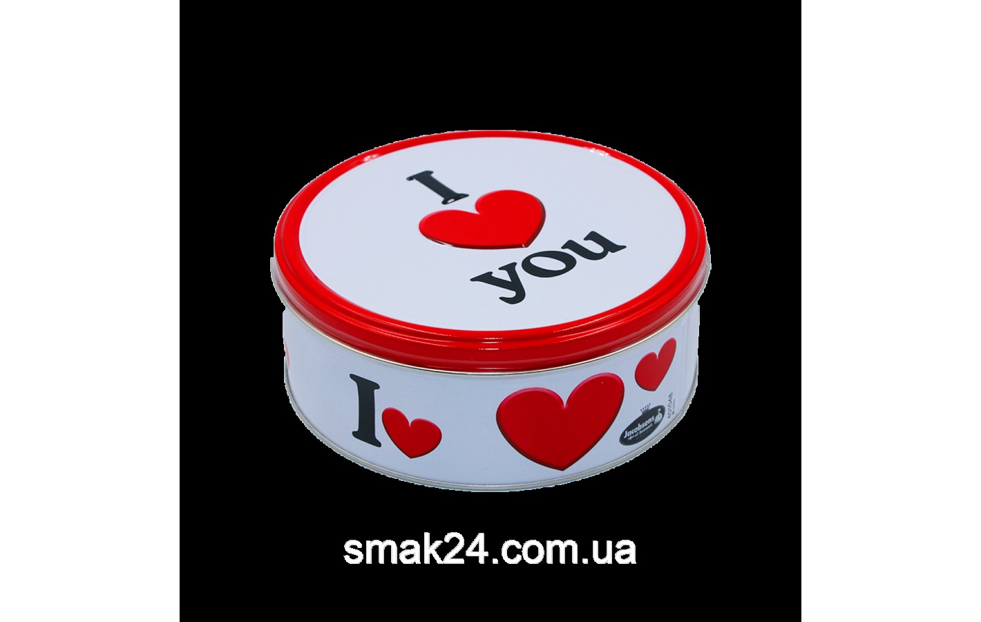 Печиво вершкове Jacobsens Bakery I LOVE YOU в ж/б 150 г Данія