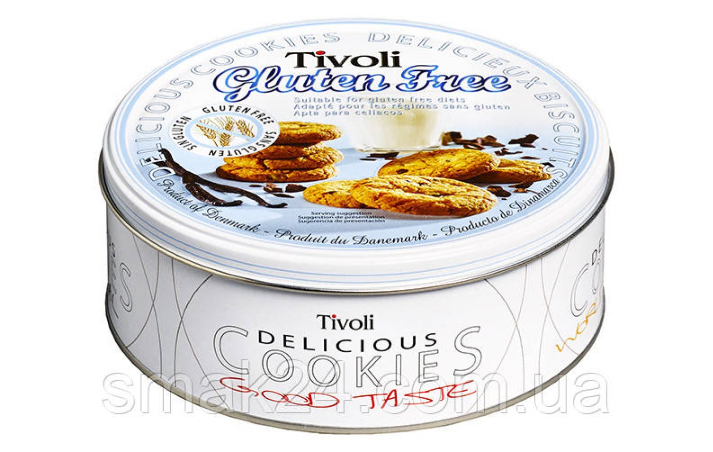Печиво вершкове БЕЗ ГЛЮТЕНА Jacobsens Tivoli Tin Gluten Free в ж/б 142 г Данія