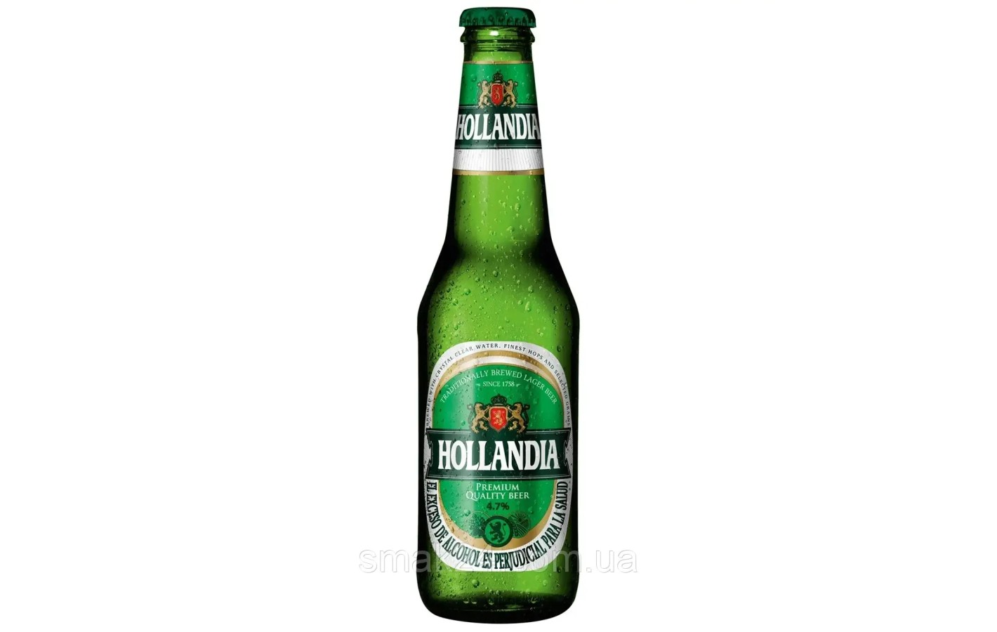 Пива Hollandia premium светлое фильтрованное 4.7% 0.33л с/б Нидерланды