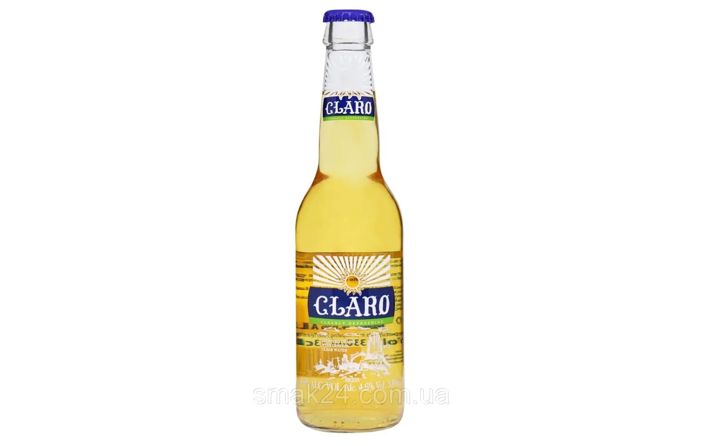 Пиво светлое фильтрованное Claro 4.6% 0.33л стекло Нидерланды