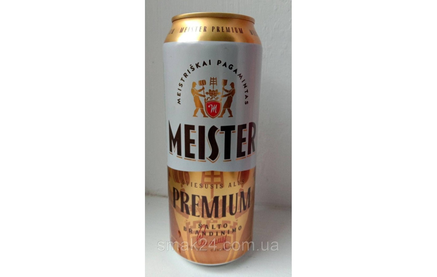 Пиво светлое фильтрованное Meister Premium 5% 0.5л Литва