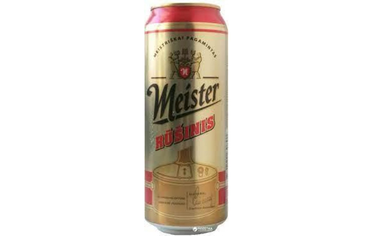 Пиво светлое фильтрованное Meister Rusinis 5.2% 0.5л Литва